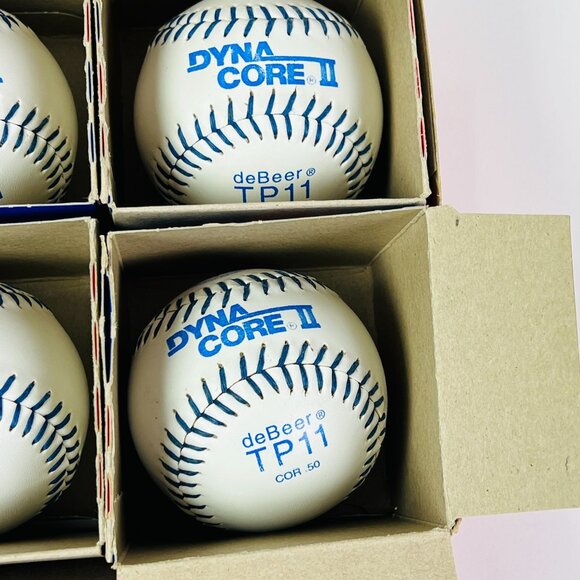 Dyna Core II by DeBeer Softballs Box of 6 Practice Softballs TP11 COR 50 - Picture 3 of 6